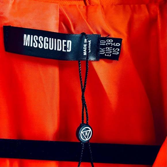 Missguided Orange Blazer Size 6 - Picture 4 of 6